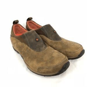 Merrell Nova Women's 7 Vibram Leather Moc Light Brown Performance Shoes